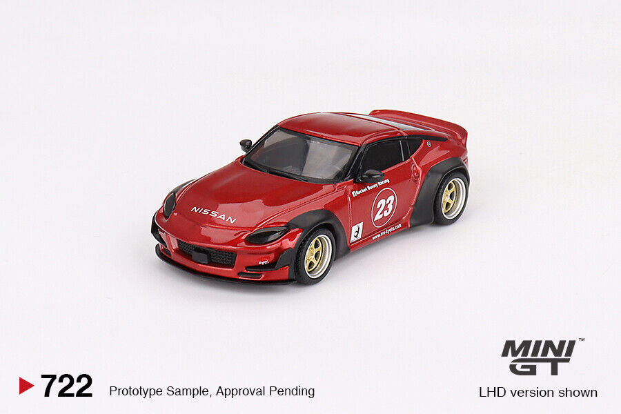 In Stock) Mini GT #722 1/64 Nissan Z Pandem Passion Red LHD
