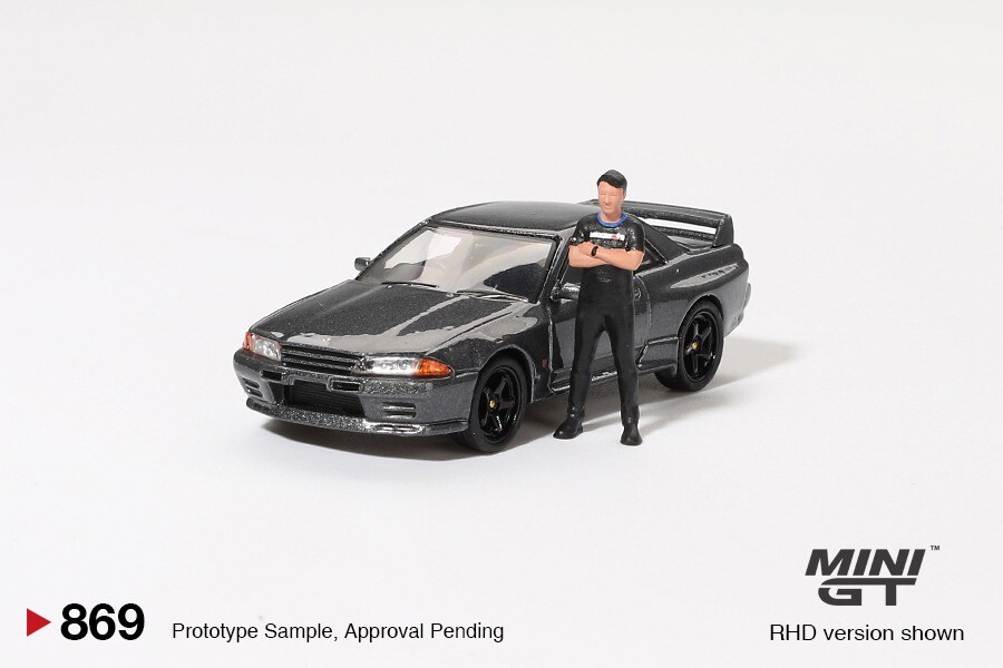 Pre-order) Mini GT #869 Nissan Skyline GT-R (R32) Gunmetal W
