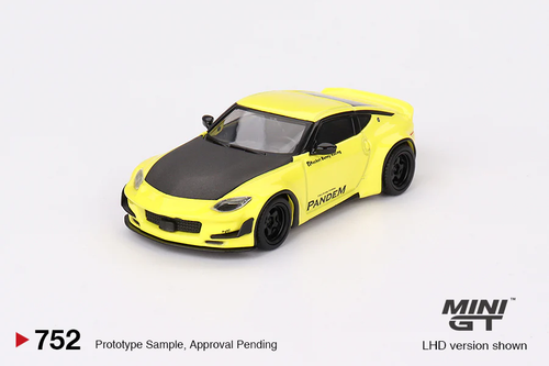 In Stock) Mini GT #752 1/64 Nissan Z Pandem Ikazuchi Yellow
