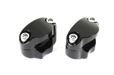 HARLEY 1-1/4 inch Riser Kit Black fits 2007-UP FXST,