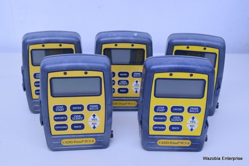 LOT OF 5 CADD-PRIZM PCS II MODEL 6101 AMBULATORY INFUSION PUMP PCA II OD