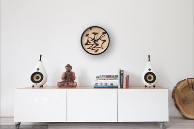 'MOONDANCE' ~ WALL CLOCK w/EXCLUSIVE SOLAR ETCHED DESIGN ~ Charming