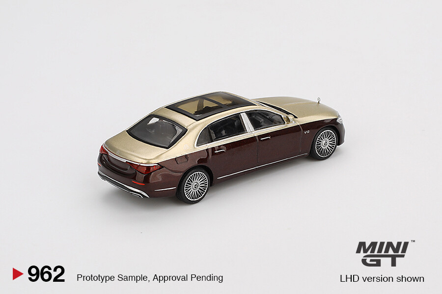 AUTO art☆Mercedes-Maybach Sクラス ゴールド ミニカー 1/64 Mini GT Mercedes-Maybach S680 (Champagne Metallic