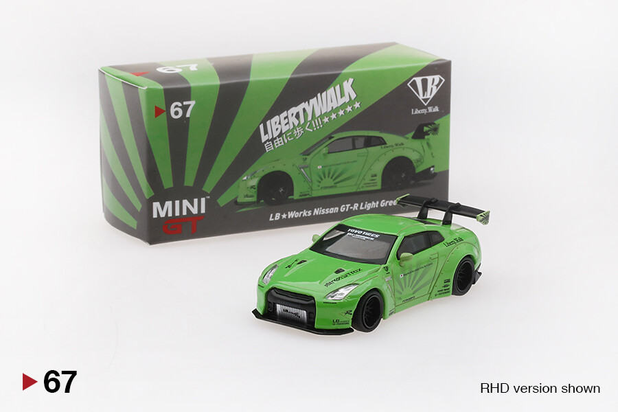 ミニカー MINI-GT 67 LB Works NISSAN GT-R Light Gr MINI GT 67 Nissan GTR R35 Type 1 Light Green MINIGT | eBay