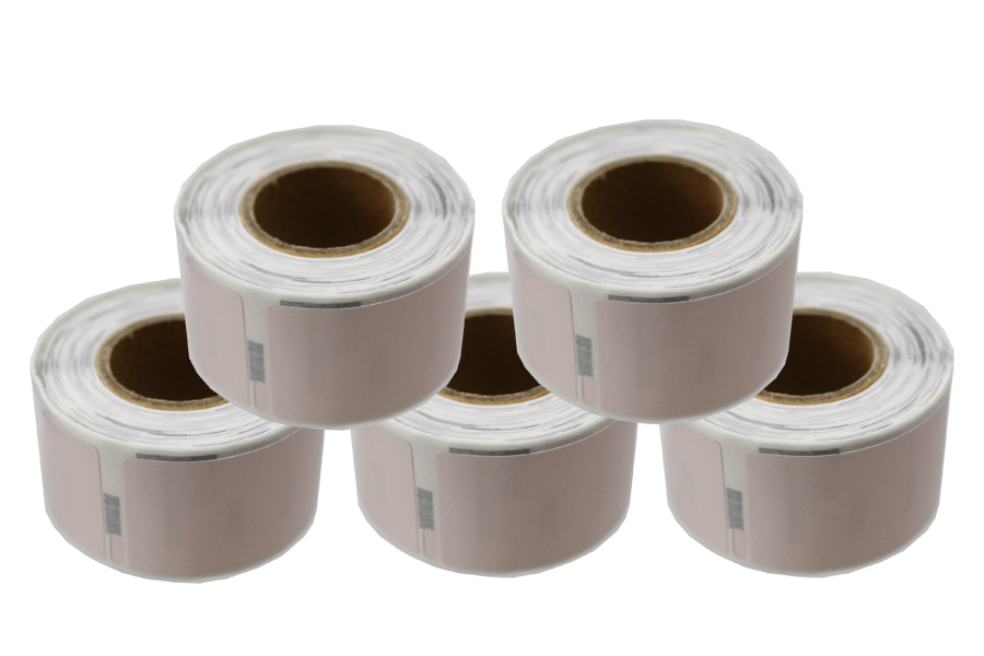 5 rolls labels for Dymo type 99011 (pink) dimension 28x89 mm
