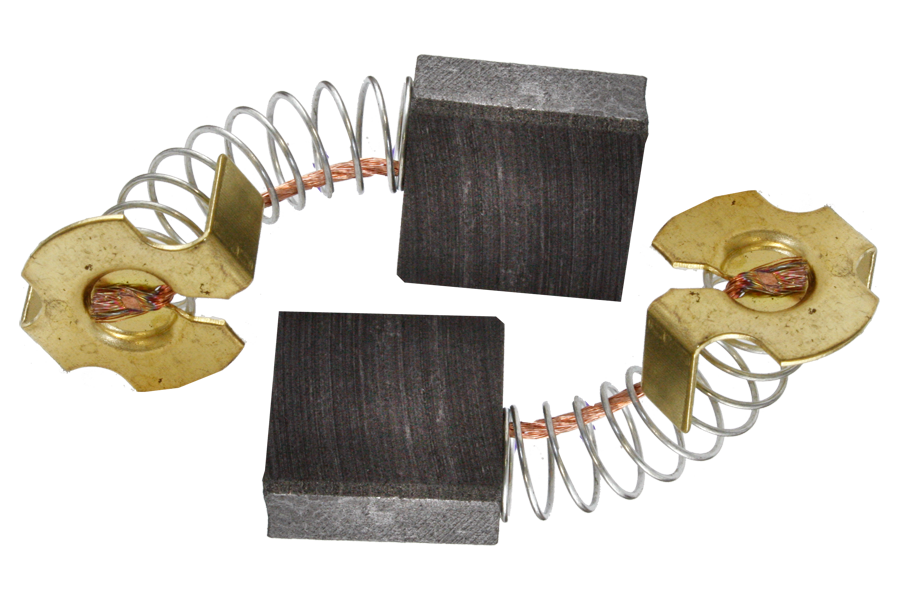 2x carbon brushes for Hitachi/Hikoki 7x17x17 mm (999032/034)