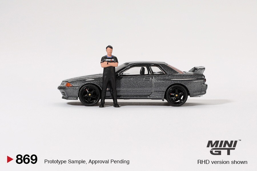 Pre-order) Mini GT #869 Nissan Skyline GT-R (R32) Gunmetal W