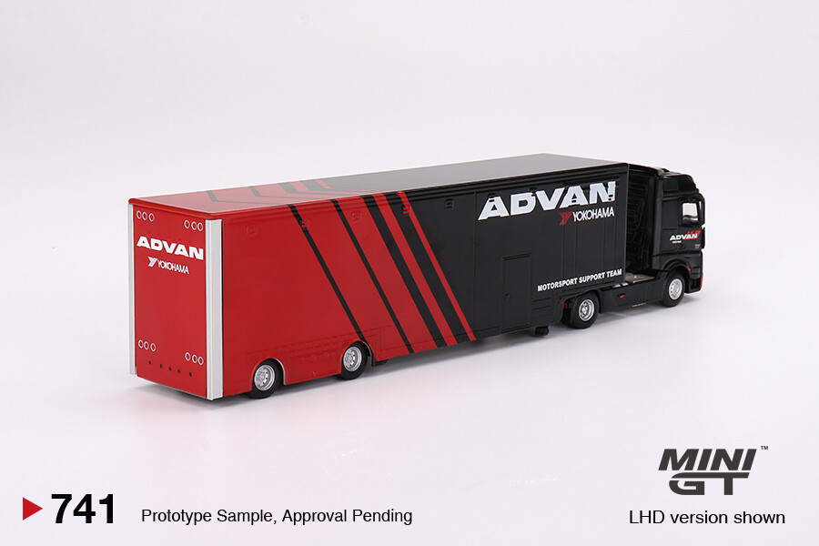 【新品未開封】MINI GT Mercedes-Benz ActrosADVAN In Stock) Mini GT #741 Mercedes-Benz Actros w/ Racing