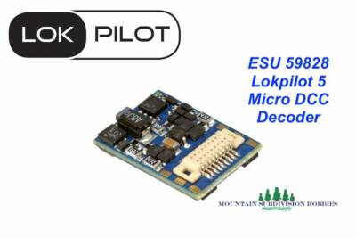 ESU 59828 LokPilot 5 MICRO DCC Mobile Decoder   Next18 interface   MODELRRSUPPLY