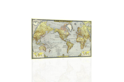 World_Map V - CANVAS OR PRINT WALL ART
