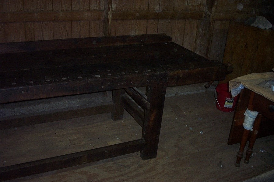 Antique Burl Walnut  Carpenter's and Joiner's Workbench Nice Style