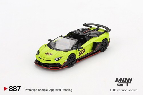ミニカー MINI GT Lamborghini Aventador S Roadster In Stock) Mini GT #887 Lamborghini Aventador SVJ 63 Roadster