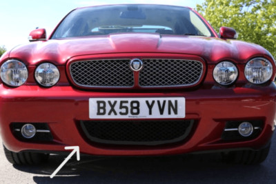 Jaguar XJ X358 Lower Black Grille Mesh - UK Spec - C2C35429
