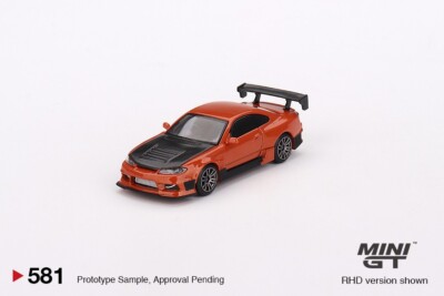 Mini GT 1:64 Nissan Silvia S15 D-MAX Metallic Orange 581 New