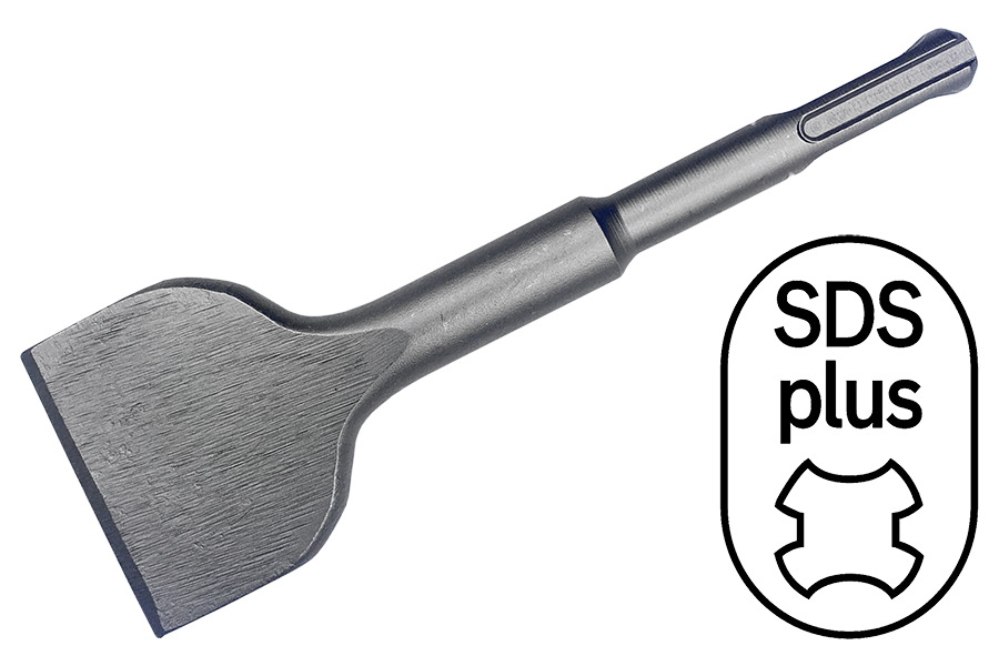 SDS Plus wide flat chisel 50x150 mm for Bosch/Makita/Hilti/Hitachi/Hikoki