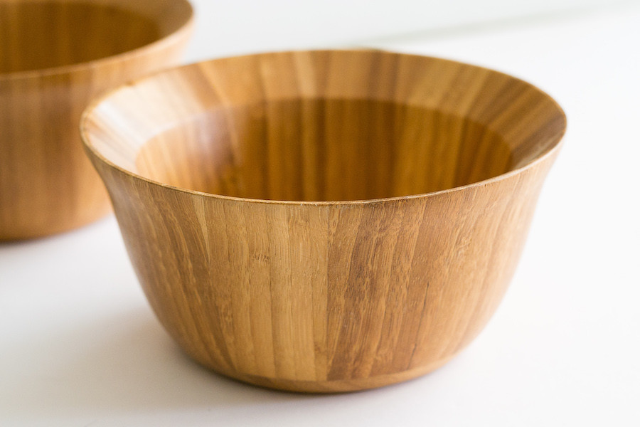 Bamboo Salad Bowls Small Set of Two Better Homes & Garden Brand