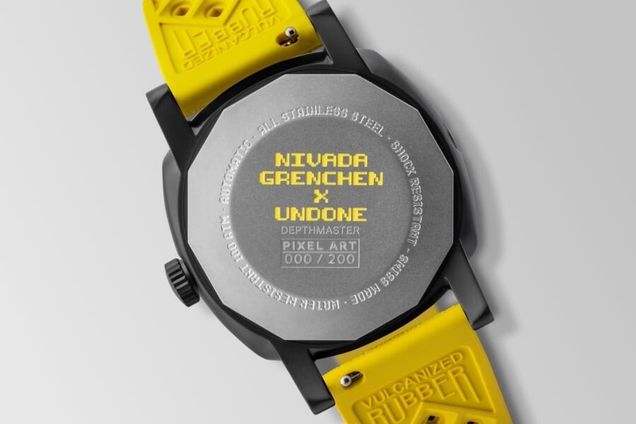 Pre-owned Undone Nivada Grenchen ×  | Depthmaster Pixel Art Watch Automatic Limited 200 Psl