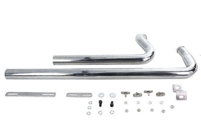 HARLEY Exhaust Drag Pipe Set Chrome Shotgun Style fits 1986-2006 FXST,