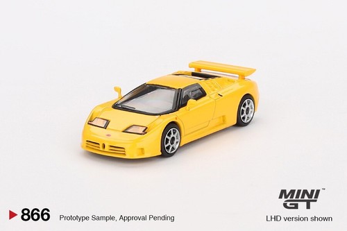 Mini GT #866 1/64 Bugatti EB110 Super Sport Giallo Bugatti