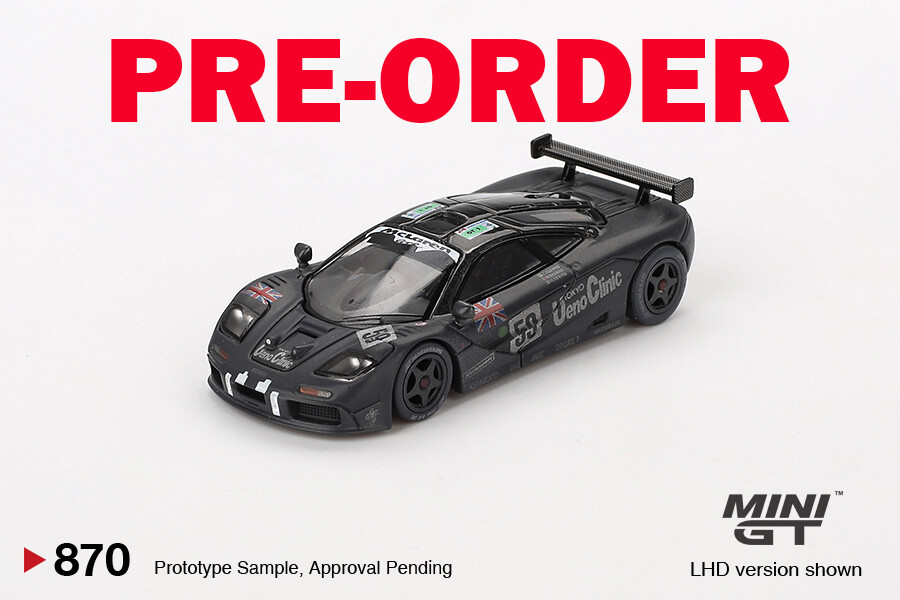 Mini GT #870 McLaren F1 GTR #59 1995 Le Mans 24Hr Winner
