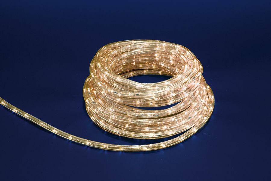 Tubo Luminoso 240 Led Luci Natale Impermeabile Esterno Bianco Caldo 10 Metri bal