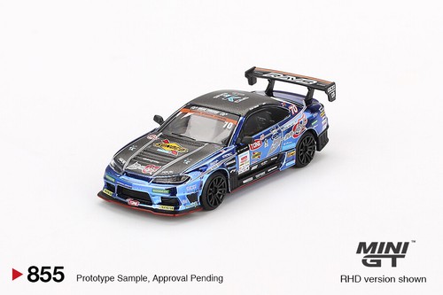 ミニカー Nissan Silvia (S15) Top Secret Mini GT 1:64 Nissan Silvia S15 Top Secret Matte Blue MDX
