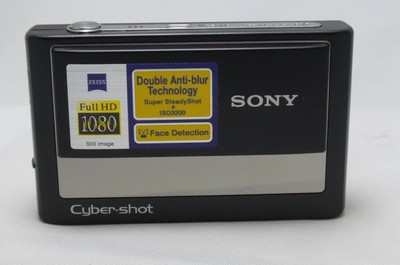 Sony Cybershot 8MP Digital Camera 3x Zoom Super Steady Shot - Black (DSC-T20/B)