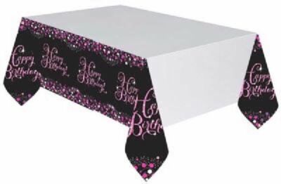 100th Birthday Party Decorations Pink Black Flag Buntings Banner Balloon Age 100