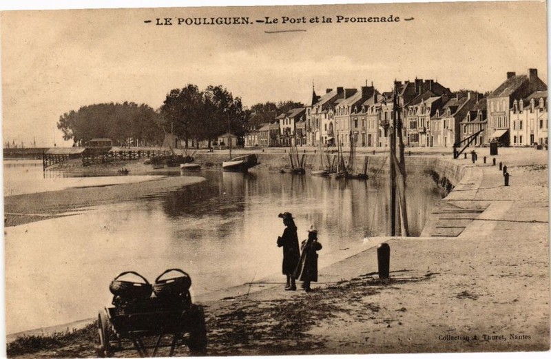 Cpa Le Pouliguen - Le Port Et La Promenade (242393)