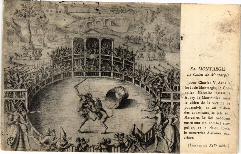 Cpa Montargis - Le Chien De Montargis - Sous Charles V. Dans La Foret (227891)