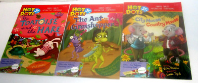 Hot Dots Jr Interactive Storybook Lot of 3 Children Paperback Books