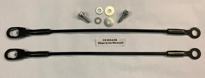 Tailgate Straps Cables Pair for 98 - 04 Nissan Frontier w/ Hardware Left Right 