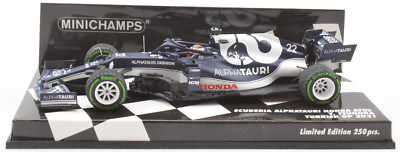 Minichamps AlphaTauri - Tsunoda - 2021 Turkish GP 1:43 Diecast F1 Car 417211722