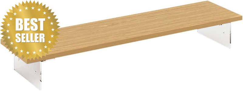 Monitor Stand Riser with Durable Surface, Wood Monitor Stand, Multifunctional De