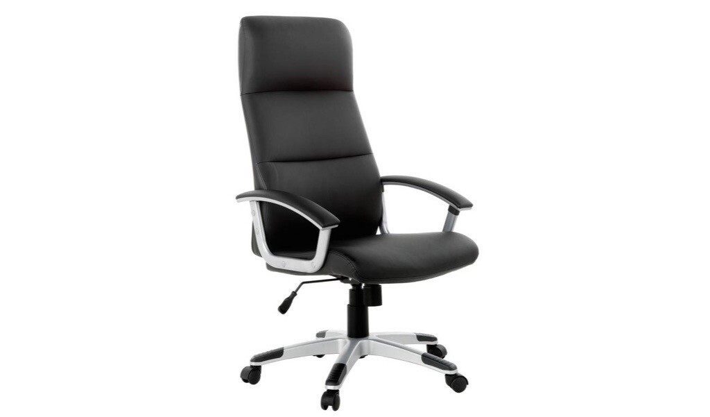 Argos Home Orion Faux Leather Ergonomic Office Chair - Black | in