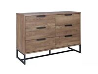NEW 1/2 Shop price Large Chest drawers, Dark oak effect. Can deliver.