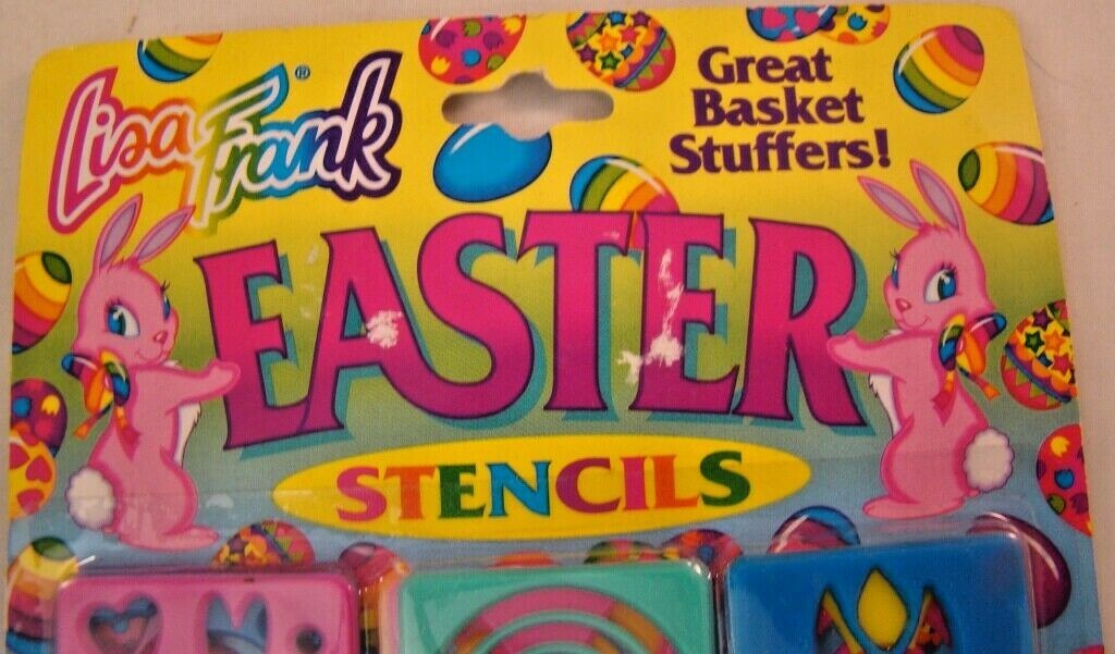 Lisa Frank Easter Stencils Easter Basket Stuffer Crafts New In Package