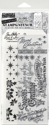 Stampers Anonymous Tim Holtz Christmas Holiday Stamp & Stencil Sets YOU CHOOSE!