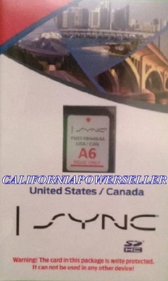 2012 2013 2014 2015 Ford Navigation card Map SD U.S Canada Version A6 OEM 
