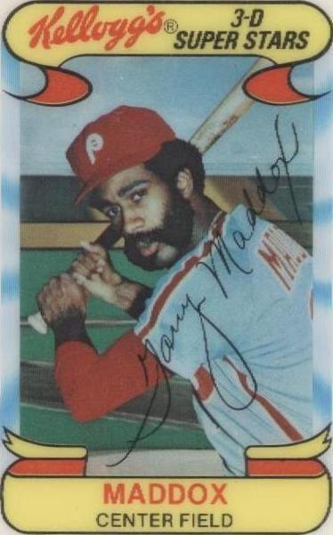 Kellogg's 1978 3-D Super Stars - Garry Maddox #28