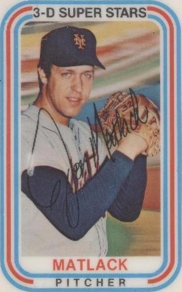 Kellogg's 1976 3-D Super Stars - Jon Matlack #49