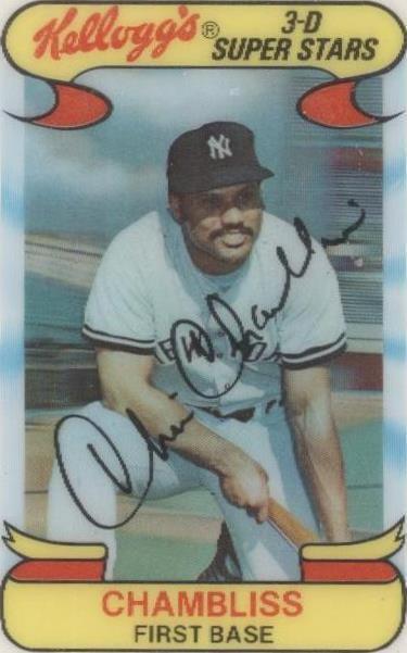 Kellogg's 1978 3-D Super Stars - Chris Chambliss #13