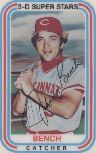 1976 Kellogg's 3-D Super Stars - Johnny Bench #36