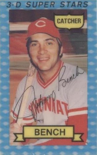 1974 Kellogg's 3-D Super Stars - Johnny Bench #28