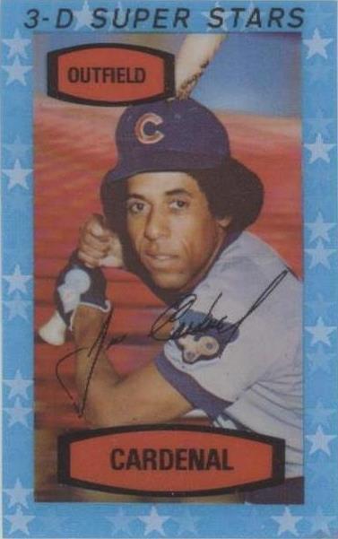 1975 Kellogg's 3-D Super Stars - Jose Cardenal #29