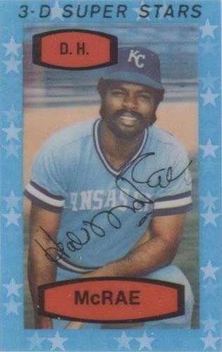 1975 Kellogg's 3-D Super Stars - Hal McRae #53