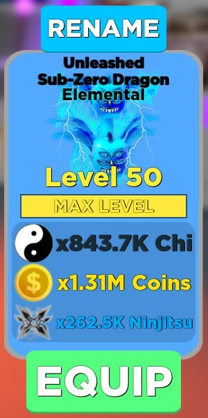 Hot Max Lv 50 Elemental Unleashed Sub Zero Dragon Roblox Ninja Legends Us Polybull Com - roblox cheap ninja legends ultra beast and elemental pets