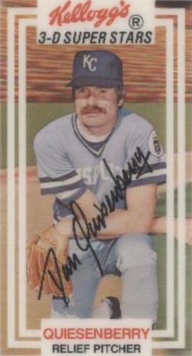 1983 Kellogg's 3-D Super Stars - Dan Quisenberry #32