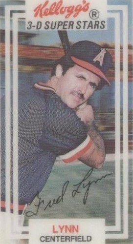 1983 Kellogg's 3-D Super Stars - Fred Lynn #51