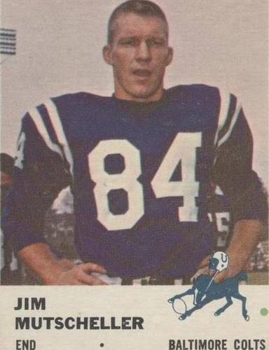 1961 Fleer Jim Mutscheller #34